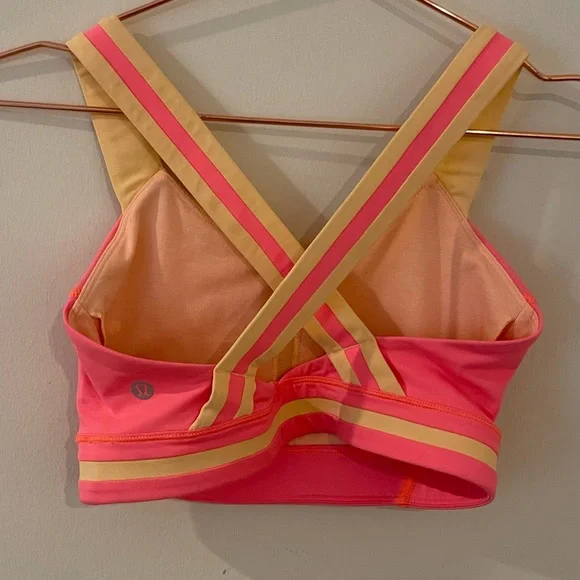Lululemon Neon Sports Bra - Picture 3 of 7